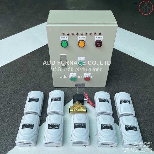 ควบคุมตรวจจับแก๊สรั่ว9จุด(โซลินอยด์วาล์ว)Yamataha-GLD-12 9Point Application With Gas Solenoid Valve(11)